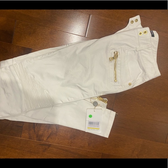 Balmain biker jeans with classic gold Balmain buttons. NWT!! - Picture 7 of 9